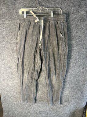Elwood Jogger Pants Mens 32x27 Gray Corduroy Drawstring Waist Casual Lounge